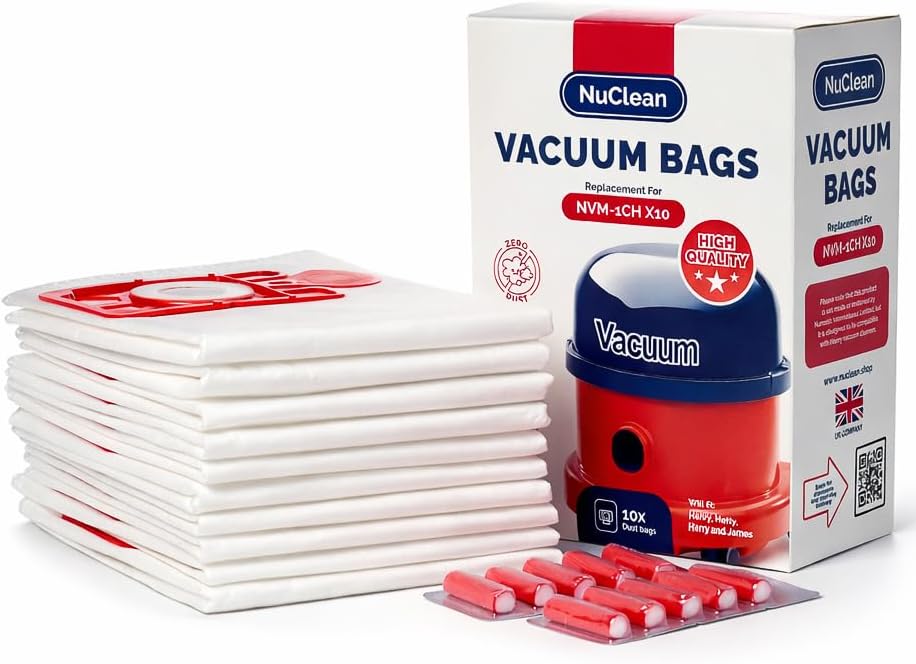Henry Hoover bags 10 pack with fresheners