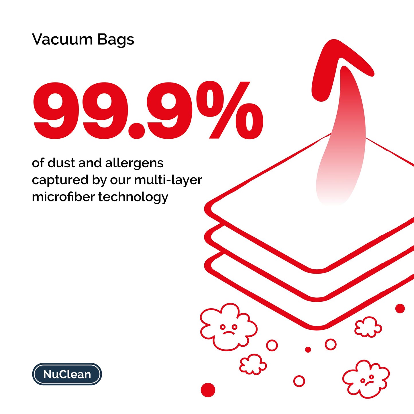 NuClean Henry Hoover bags with freshener sticks