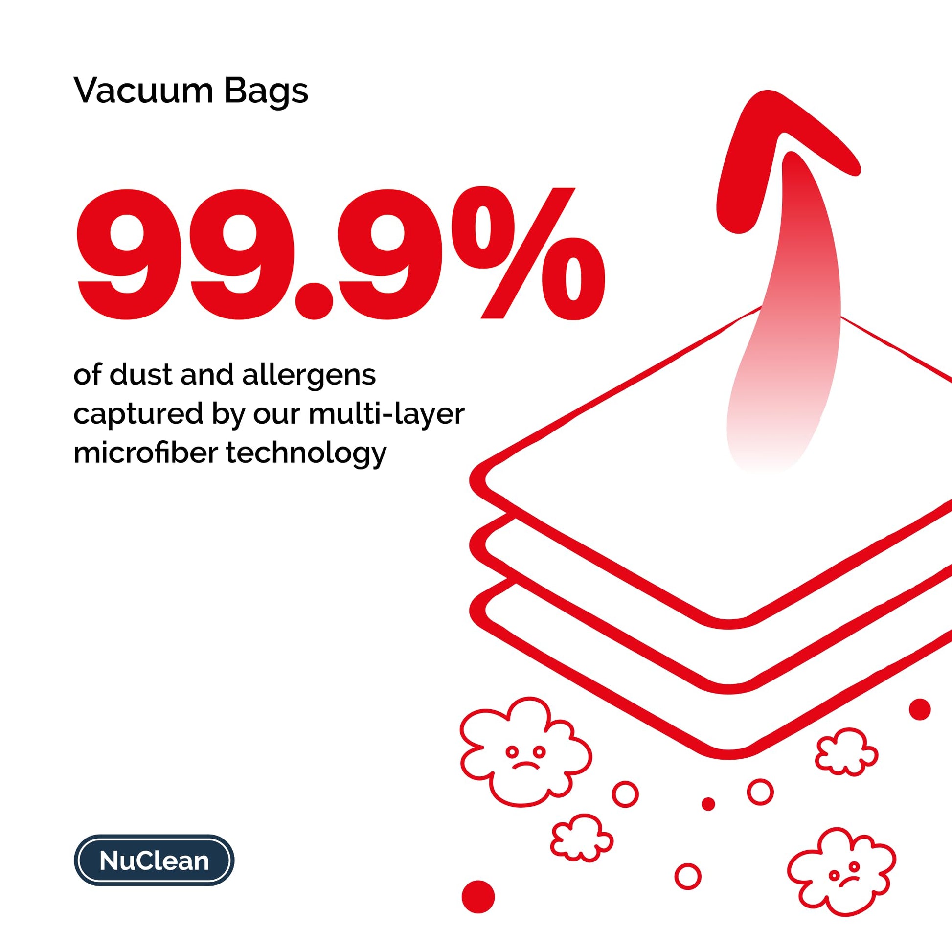 NuClean Henry Hoover bags with freshener sticks